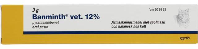 Banminth vet. Oral pasta 12 % 3 g product image