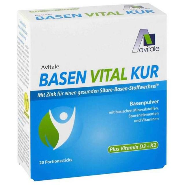 Basen Vital Kur + Vitamin D3 + K2 Pulver, 20 St Pulver product image