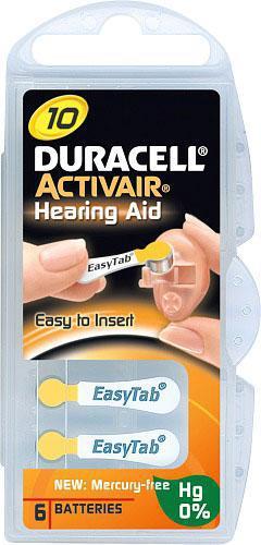 Duracell Activair batteri MF 10, 6 st product image