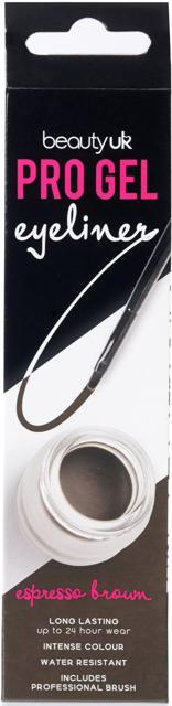 Beauty UK Pro Gel Eyeliner Espresso Brown 45g product image