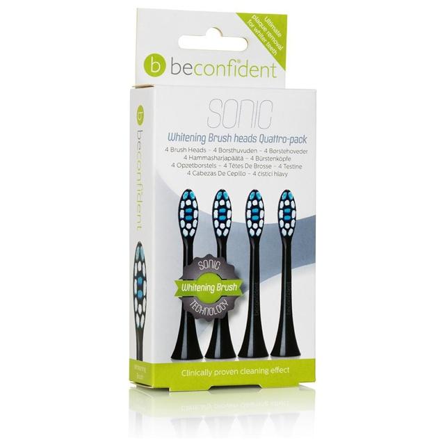 Beconfident Sonic Toothbrush heads Whitening Black, 4 st product image