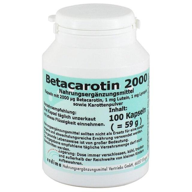 Betacarotin 2000 Kapseln, 100 St Kapseln product image