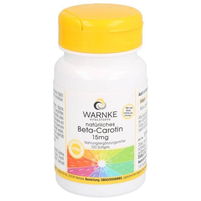 BETA CAROTIN KAPSELN 15 mg natürlich 100 St Kapseln product image