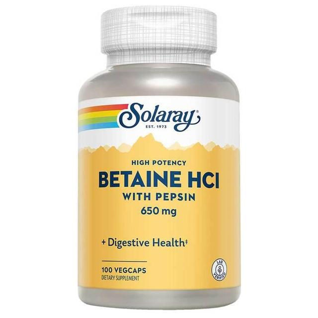 Betain HCL 650 mg + Pepsin I Kapseln, 100 St Kapseln product image