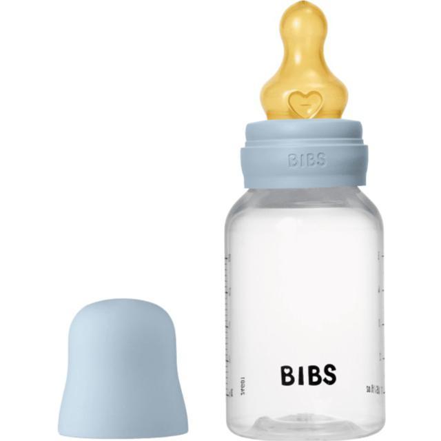 BIBS Baby Bottle Round Latex 150 ml Slow Flow Baby Blue product image