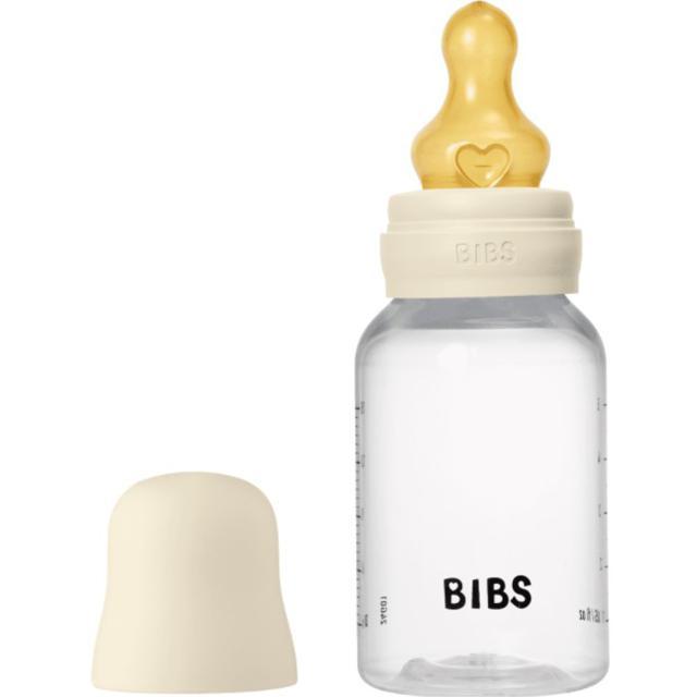 BIBS Baby Bottle Round Latex 150 ml Slow Flow Ivory product image