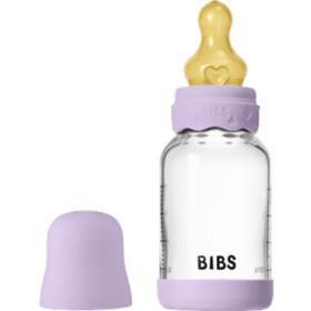 BIBS Glass Boheme Baby Bottle Round Latex 120 ml Slow Flow Violet Sky product image
