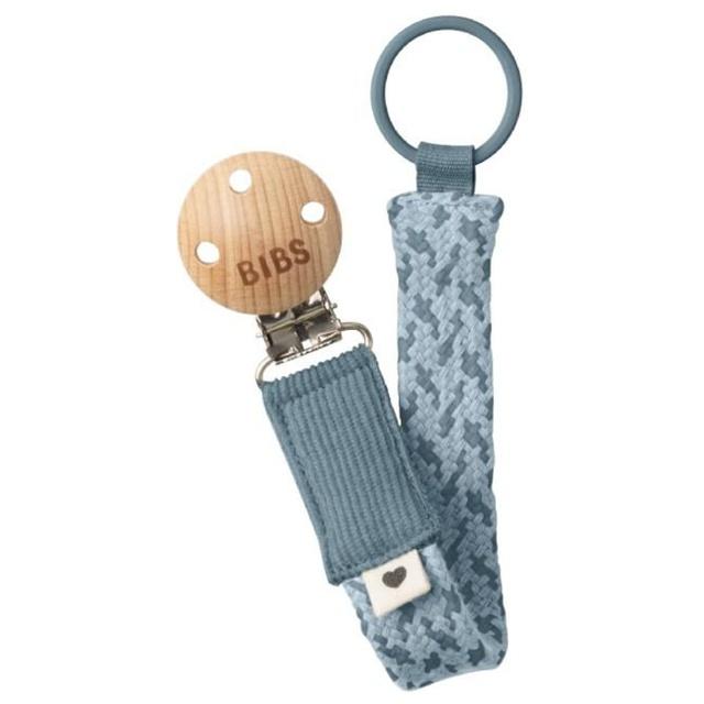 BIBS Paci Braid napphållare Petrol/Baby Blue product image