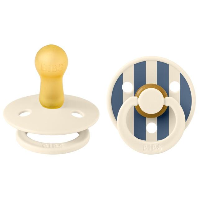 BIBS Pacifier Colour Latex Studio Collection Pin Ivory Steel Blue product image