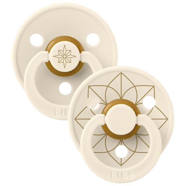 BIBS Studio Colour Noor Latex Size 2 Ivory Gold 2-pack product image