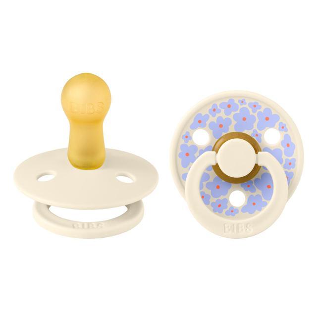 BIBS Pacifier Studio Colour Jasmine Latex Size 1 Ivory Mix 2-pack product image