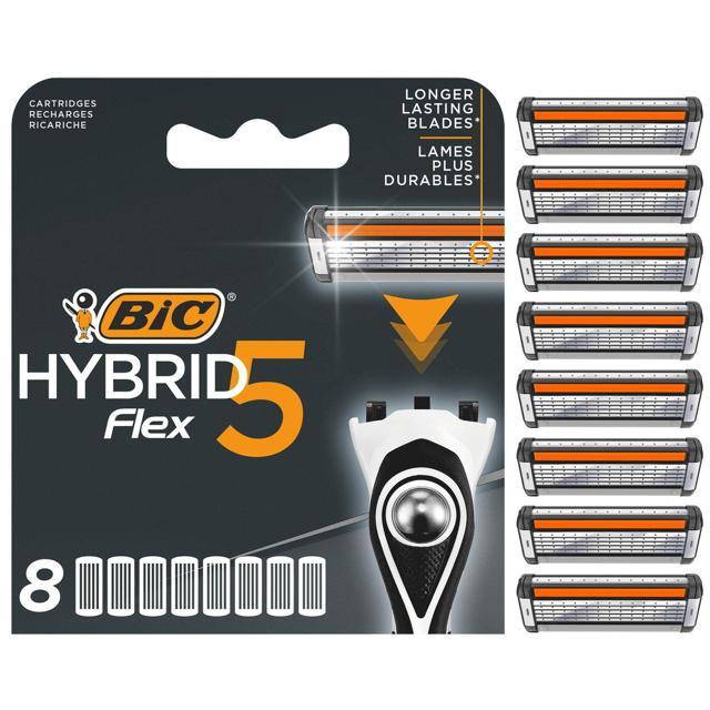 BIC Hybrid 5 Flex Rakblad 8-pack product image
