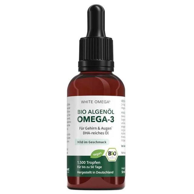 Bio Algenöl DHA reich 465 mg white Omega, 50 ml Öl product image