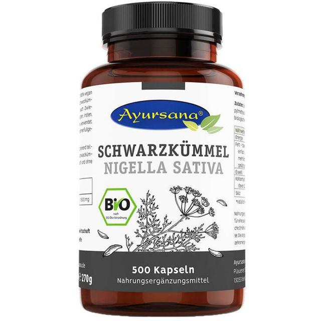 Bio Schwarzkümmel Kapseln vegan, 500 St Kapseln product image