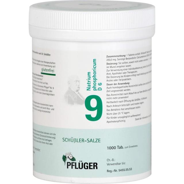 BIOCHEMIE Pflüger 9 Natrium phosphoricum D 6 Tabl. product image