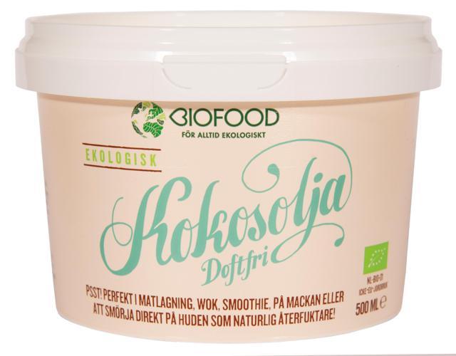Biofood Doftfri Kokosolja, 500 ml product image