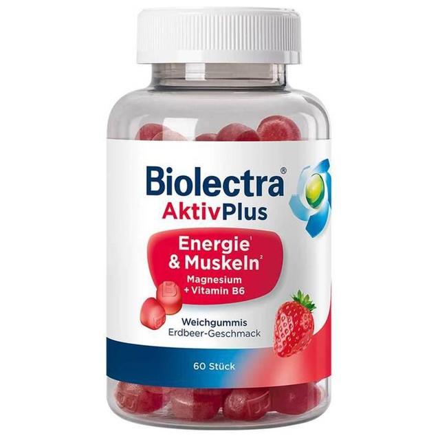 Biolectra Aktivplus Energie & Muskeln Gummis Erdb., 60 St Kaudragees product image