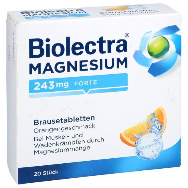 BIOLECTRA Magnesium 243 mg forte Orange Brausetab. product image