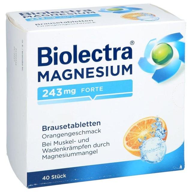 BIOLECTRA Magnesium 243 mg forte Orange Brausetab. product image