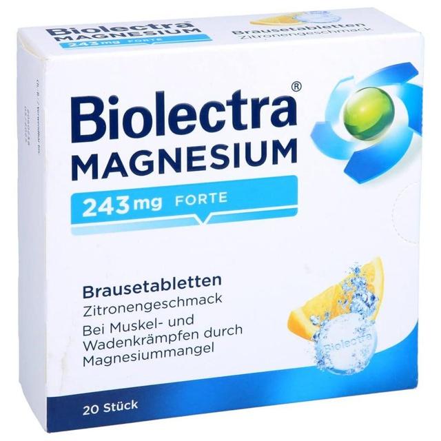 BIOLECTRA Magnesium 243 mg forte Zitrone Br.-Tabl. product image