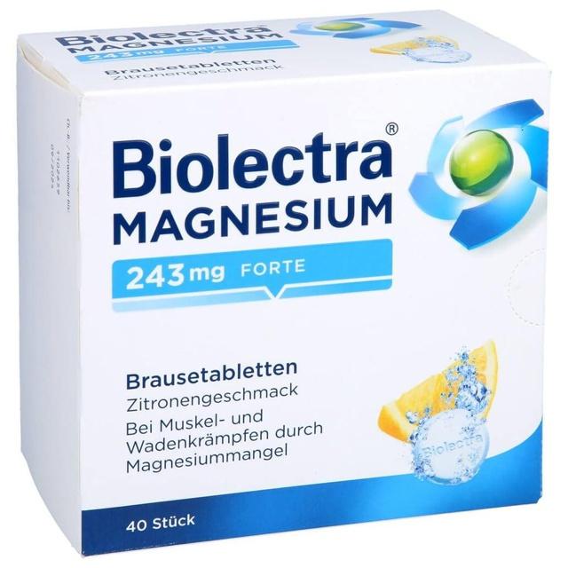BIOLECTRA Magnesium 243 mg forte Zitrone Br.-Tabl. product image