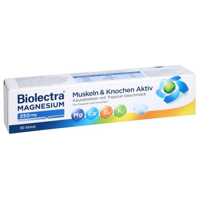BIOLECTRA Magnesium 250 mg Muskeln & Kno.Aktiv KTA product image