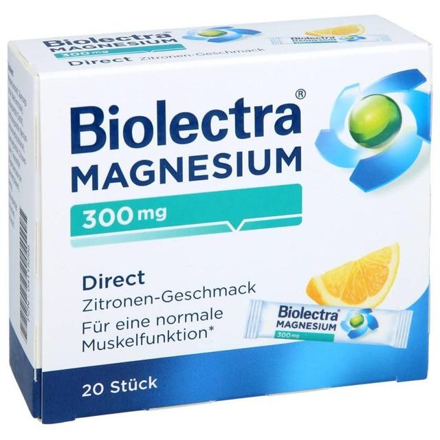 BIOLECTRA Magnesium 300 mg Direct Zitrone Sticks product image