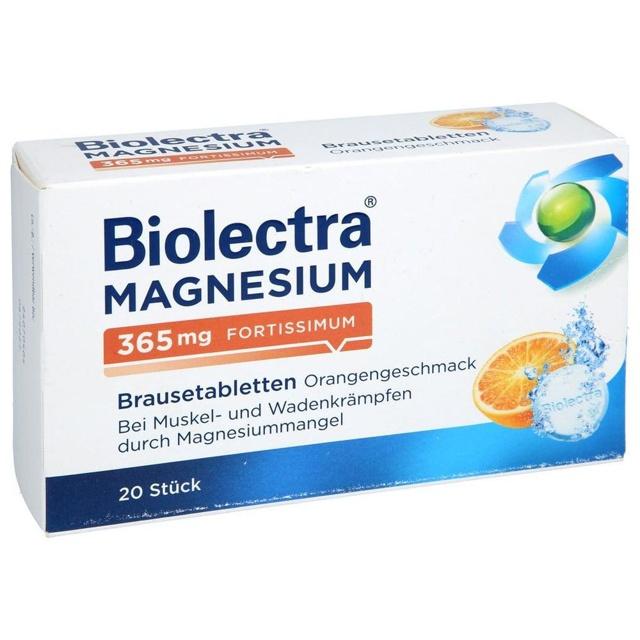 BIOLECTRA Magnesium 365 mg fortissimum Orange product image