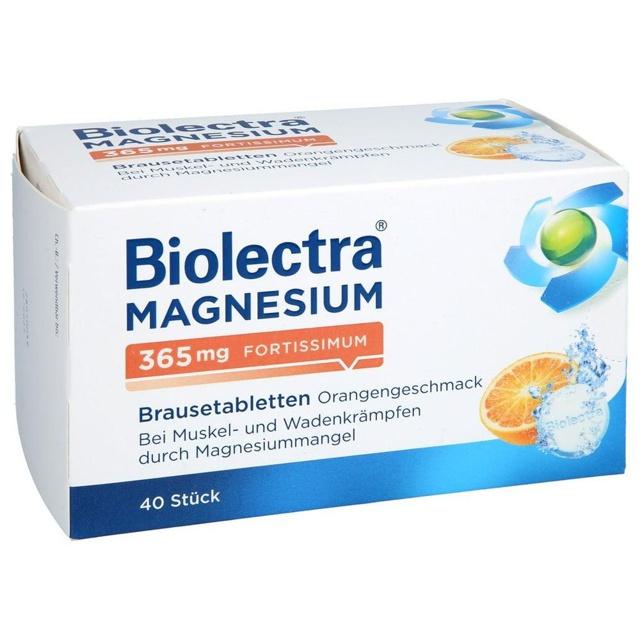 BIOLECTRA Magnesium 365 mg fortissimum Orange product image
