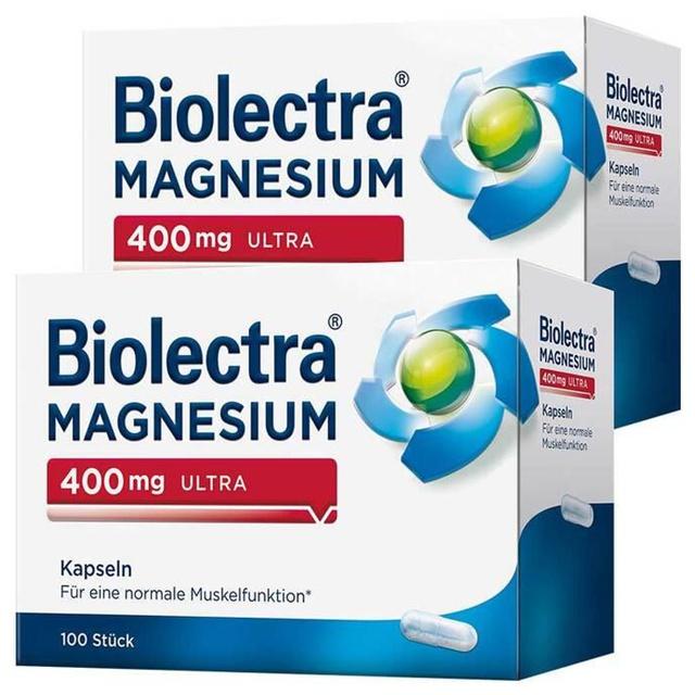 Biolectra Magnesium 400 mg ultra Kapseln, 2x100 St Kapseln product image