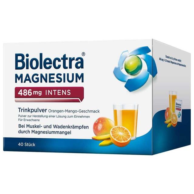 Biolectra MAGNESIUM 486 mg INTENS 40 St Pulver zur Herstellung einer Lösung zum Einnehmen product image