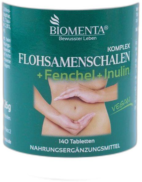BIOMENTA Flohsamenschalen+Fenchel+Inulin Tabletten product image