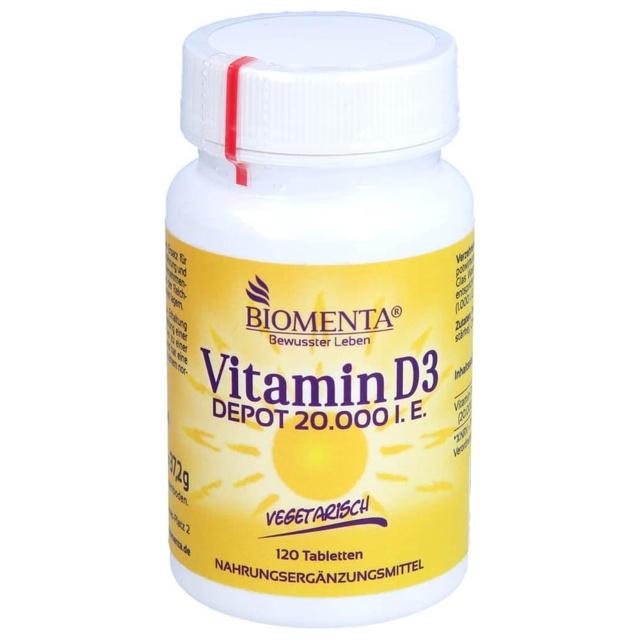 BIOMENTA Vitamin Depot D3 20.000 I.E. vegetar.Tab. product image
