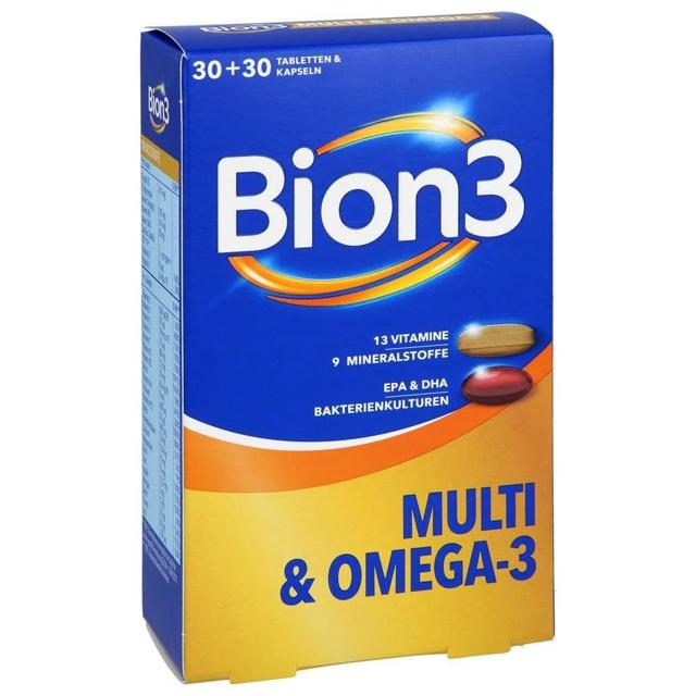BION3 Multi+Omega-3 Kombipackung 30 Tabl.+30 Kaps. product image