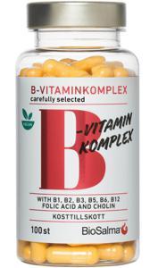 B-vitaminkomplex Carefully Selected 100 kapslar Product image