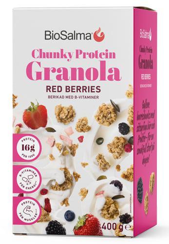 BioSalma Chunky Protein Granola Red Berries 400 g product image