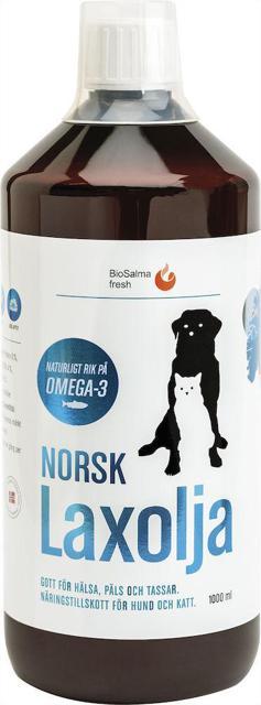 BioSalma Norsk Laxolja för Hund och Katt 1000 ml product image