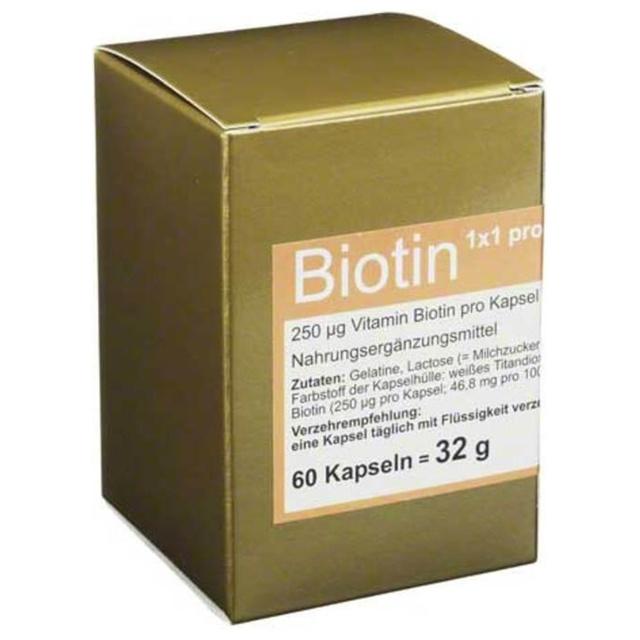 Biotin 1 x 1 pro Tag Kapseln, 60 St Kapseln product image