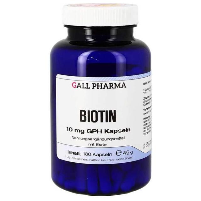 Biotin 10 mg GPH Kapseln, 180 St Kapseln product image