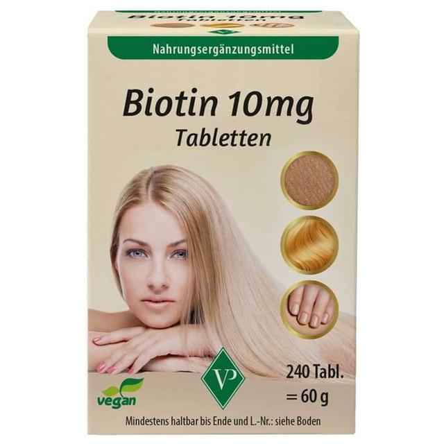 BIOTIN 10 mg hochdosiert vegan Tabletten product image