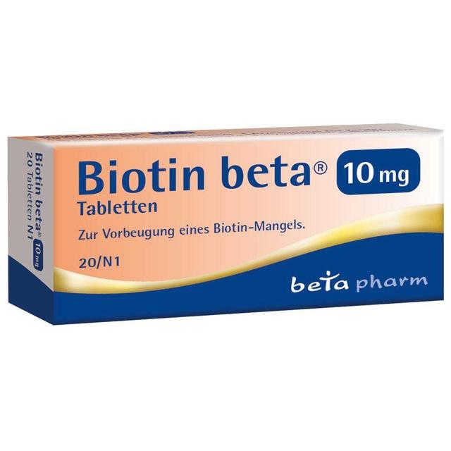 BIOTIN BETA 10 mg Tabletten product image