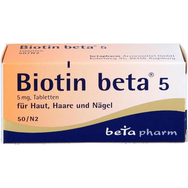 BIOTIN BETA 5 Tabletten product image