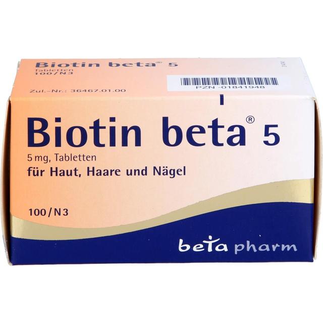 BIOTIN BETA 5 Tabletten product image