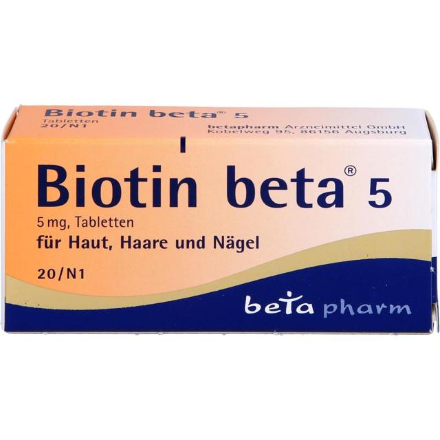 BIOTIN BETA 5 Tabletten product image