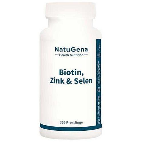 Biotin + Zink + Selen hochdosiert + vegan Presslinge, 365 St Presslinge product image