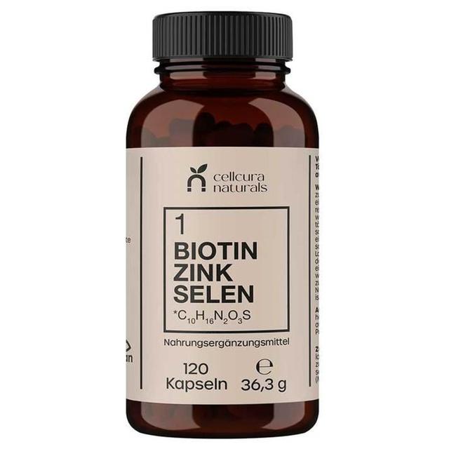 cellcura naturals BIOTIN ZINK SELEN 120 St Kapseln product image