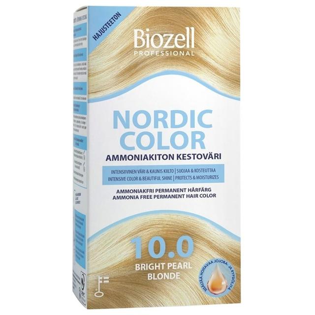 Biozell Nordic Color Permanent Hair Color Bright Pearl Blonde 10.0 2 x 60 ml product image