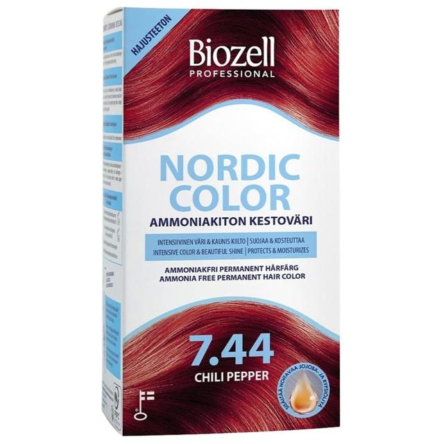 Biozell Nordic Color Permanent Hair Color Chili Pepper 7.44 2 x 60 ml product image