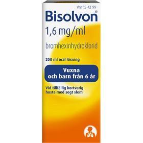 Bisolvon oral lösning 1,6 mg/ml 200 ml product image