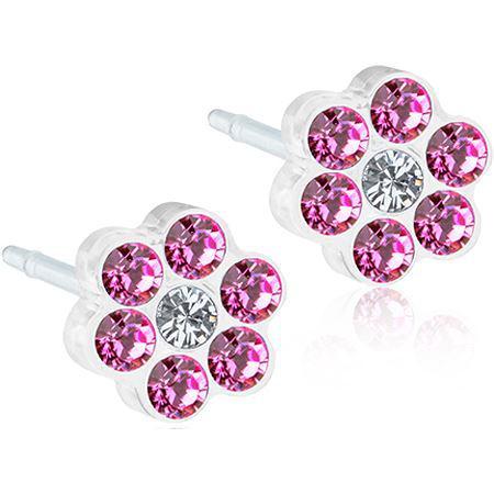 Blomdahl Örhängen Mp Daisy, Rose/Crystal, 5 mm, 1 par product image
